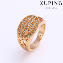 11990 xuping fashion finger 18k gold weeding rings with stone